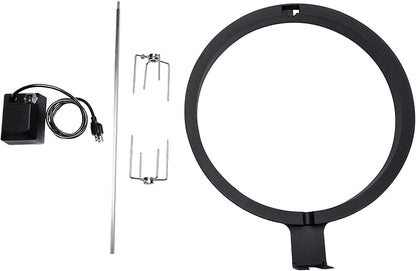 Kamado Joe JoeTisserie Rotisserie Accessory Attachment for 18-inch Classic Joe Grills with Stainless Steel Spit Rods up to 50 lbs of Food, Model KJ-TISSERIENA