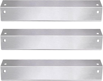 Criditpid Heat Plates Shield Replacement Parts for Char griller 5050, 5650, 3001, 5072, 3008 Grill, Stainless Steel Heat Tent Burner Cover Flame Tamers for Chargriller Duo 5050, King Griller 3008 5252