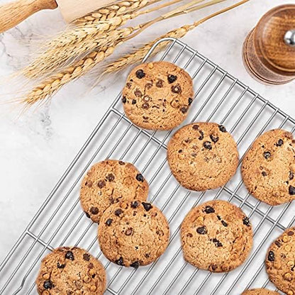 Herogo Mini Cooling Rack Set of 2, Stainless Steel 8.6" x 6.3" Small Baking Rack - Image 7