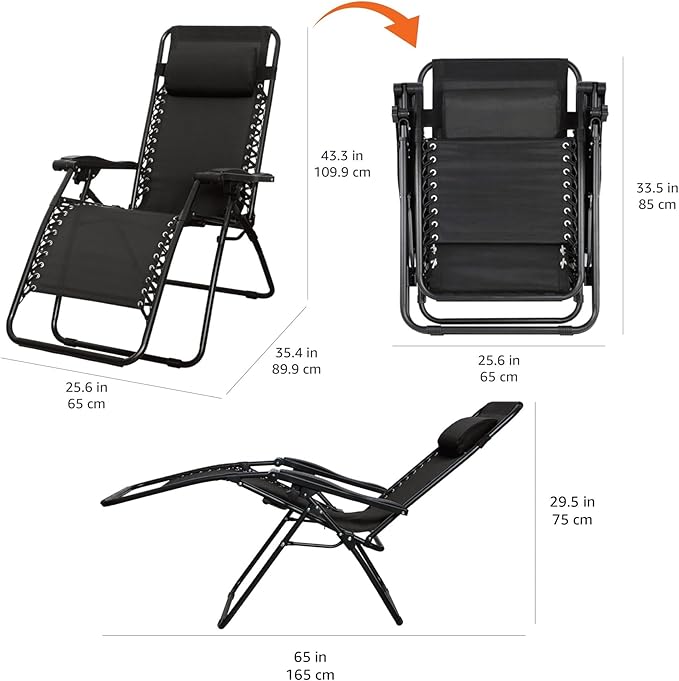 Amazon Basics Zero Gravity Lounge Chair - Image 3