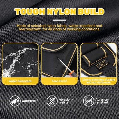 Tool Belt for Men – 7-Pocket Construction Electrician Tool Belt - Image 4