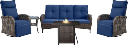 5 Piece Wicker Patio Furniture Set by Belord