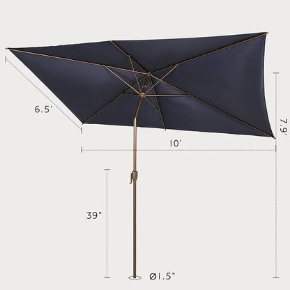 Abba Patio 6.5FT Outdoor Patio Umbrella Outdoor Table Umbrella - Image 5