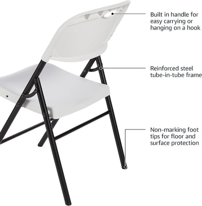 Amazon Basics Sturdy Foldable Portable Plastic Chair, 350-Pound Capacity - Image 5