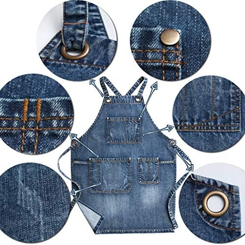 Jeanerlor Denim Hair Stylist Apron - Image 3