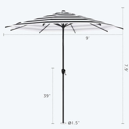Abba Patio 9FT Lyon Outdoor Patio Umbrella Outdoor Table Umbrella - Image 3