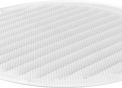 Vent Systems 8" White Soffit Vent Cover - Round Air Vent Louver - Grill Cover - Built-in Insect Screen - HVAC Vents for Bathroom, Home Office, Kitchen