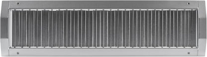 Repa Market 21" x 5" Inch Air Grille for Round Spiral Ducts - Adjustable Single Louvre Blade - Galvanized Ventilation Cover - Side Fit Round Surface Canal Ducting from 9.84" to 35.43" Inches