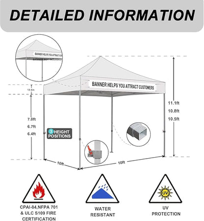 Eurmax USA Standard 10x10ft Patio Pop Up Canopy Tent for Outdoor Events Commercial Instant Canopies with Heavy Duty Roller Bag,Bonus 4 Canopy Sand Bags (Kelly Green)