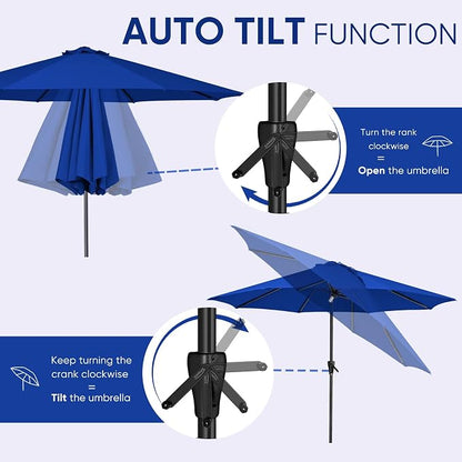 Tempera Patio Market Outdoor Table Umbrella - Image 2