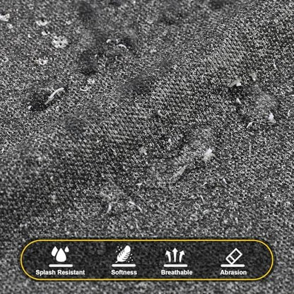 54"x54" Speaker Grill Cloth, Water Resistant Mesh Fabric Black - Image 2