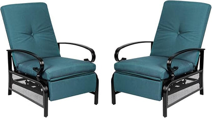 Incbruce Outdoor Lounge Chair Set of 2 Patio Furniture Adjustable Recliner by Incbruce