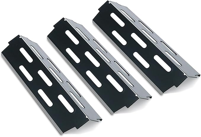 Heat Deflectors for Weber Genesis II 300/LX 300, GS4 Genesis ii E-310 ii E-315 ii E/S335 ii se-335 Grill (Porcelain Steel, ES/410 * 3)