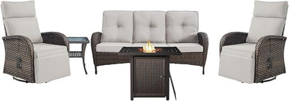 5 Piece Wicker Patio Furniture Set by Belord