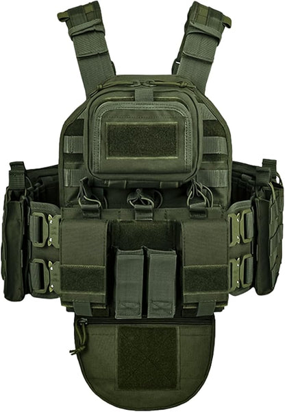 YAKEDA Tactical Outdoor Training Vest - Molle Vest With Multi-Functional Pouches For Training, Hunting & Hiking