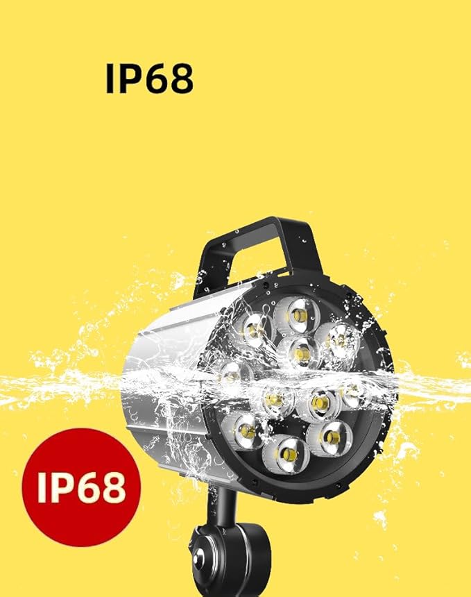 12W 110V-220V, IP67,Adjustable Multipurpose Worklight,LED Work Light for Lathe, CNC Milling Machine, Drilling Machine, Aluminum Alloy, Short Arm (12)