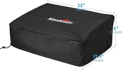 Stanbroil Griddle Cover Fits Blackstone 22”/17" Table Top Griddle Without Hood, 600D Polyester, Replacement Grill Cover for Blackstone 1724