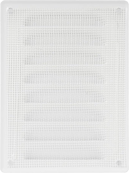 Repa Market 5.5" x 7.5" Inch White Steel Air Vent Cover with Screen Mesh – Scratch-Resistant Powder-Coated Grille – for Ceiling or Wall – HVAC Return or Supply Vent – Indoor Outdoor Use