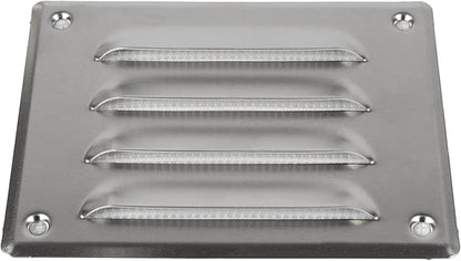 Repa Market 5.5" x 4" Inch Aluminum Air Vent Cover with Screen Mesh – Scratch-Resistant Louvered Grille – for Ceiling or Wall – HVAC Return or Supply Vent – Indoor Outdoor Use
