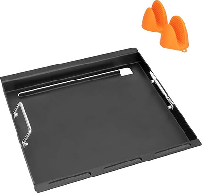 18" Full-Size Griddle Insert for Charbroil Performance 2 Burner 463625219 463625217 463673519 463673017 463673517, Flat Top Griddle for Charbroil Gas Grill, Replacement for G470-0002-W1 G470-0003-W1