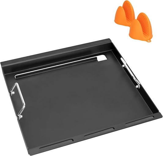 18" Full-Size Griddle Insert for Charbroil Performance 2 Burner 463625219 463625217 463673519 463673017 463673517, Flat Top Griddle for Charbroil Gas Grill, Replacement for G470-0002-W1 G470-0003-W1