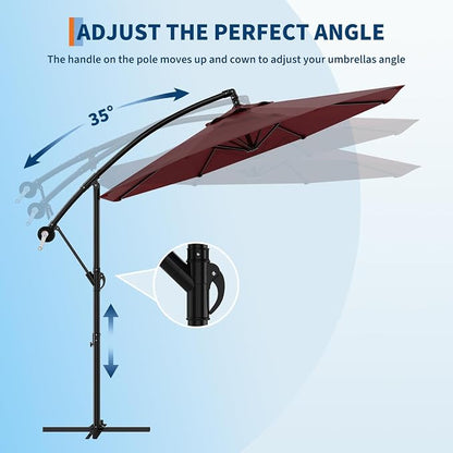 Garvee 10FT Offset Patio Umbrella - Image 8