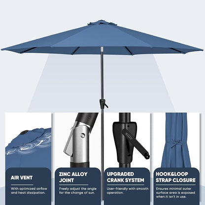 Tempera Patio Market Outdoor Table Umbrella - Image 4