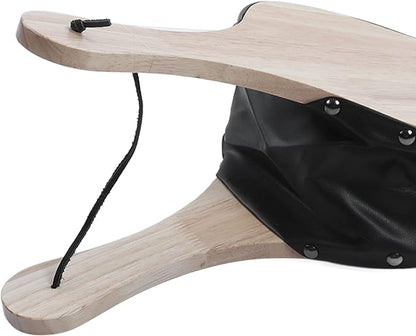 AMAKO Fireplace Bellow Manual Operation Durable Solidwood Heatproof Leather Widely Used Fire Blower for BBQ Camping Fireplace