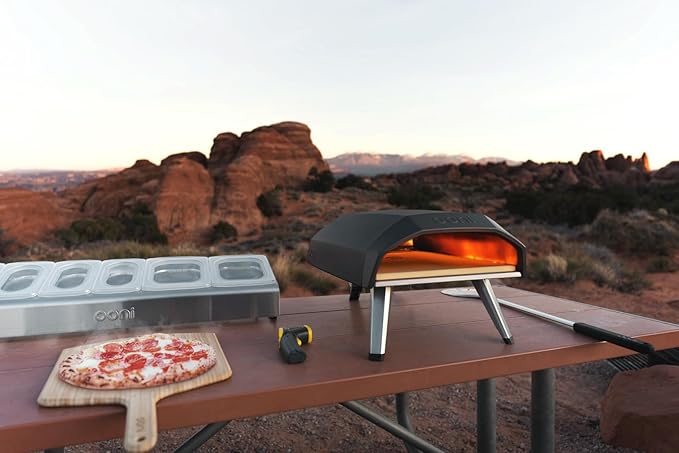 Ooni Koda 12 Portable Gas Pizza Oven Bundle - 12" Pizza Peel and Koda 12 Carry Cover