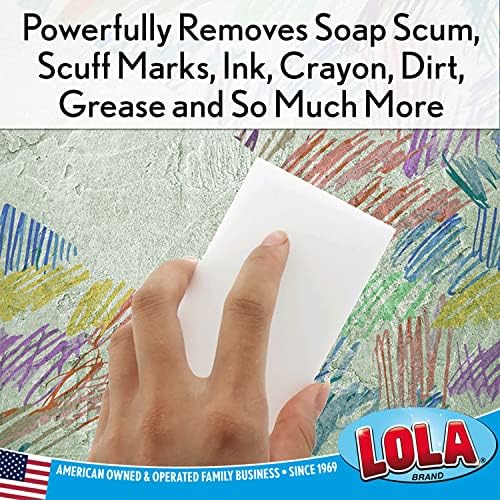 LOLA Rubaway Eraser Pad, Melamine Sponge, 2 Pack, Comparable to Popular Brand - Image 2
