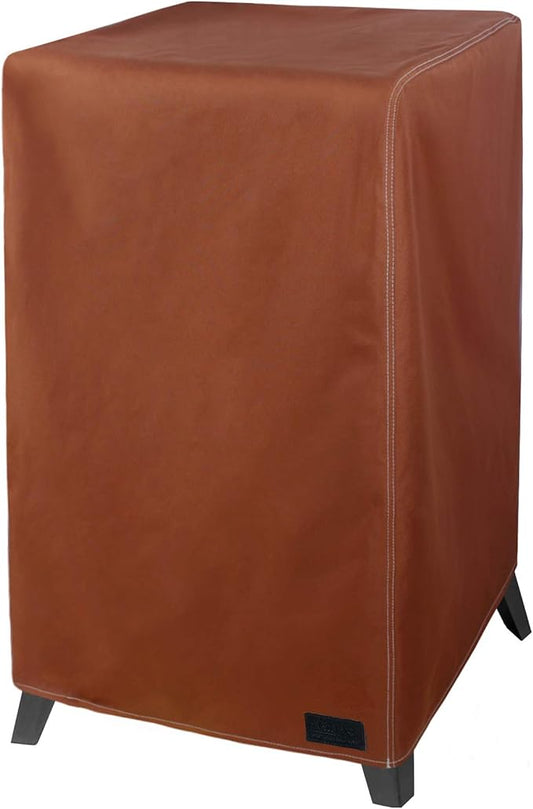NetttyPro Electric Smoker Cover for Outside Masterbuilt Smoker 30 inch, Outdoor Waterproof Heavy Duty Square Vertical Small Grill Cover, 22" W x 20" D x 35" H, Brown