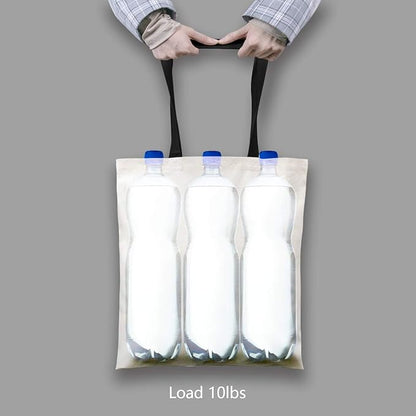 TOPDesign 6-Pack Economical Cotton Tote Bag, Lightweight Medium Reusable Grocery Shopping Cloth Bags, Suitable for DIY, Advertising, Promotion, Gift, Activity