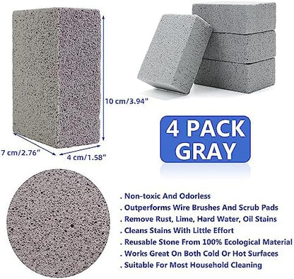 Magic Blackstone Griddle Scraper，4 Pack Gray Stone Cleaning Block Clean Brick - Image 6