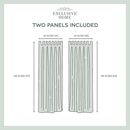 EXCLUSIVE HOME Cabana Solid Indoor/Outdoor Light Filtering Hook-and-Loop Tab - Image 6