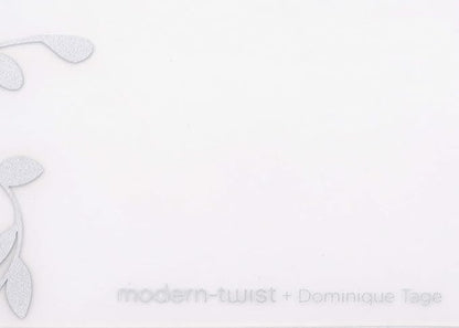 MODERN-TWIST Jardin Print Placemat-100% Plastic Free Silicone Tabletop, Dining, Decoration, Modern Design, Silver