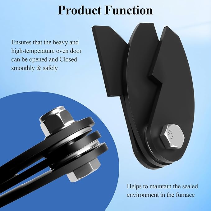 1 Pc 8 x 2 1/4" Large Heavy Duty BBQ Smoker Hinge, Compatible with Burn Shop BBQ Smoker Hinge Doors, Fit for 3/16" Plate Steel, with Bolt, Nut, Washers