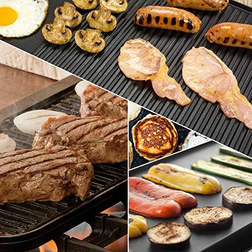 HeroFiber Cast Iron Reversible Grill/Griddle Set - Image 7