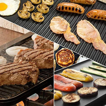 HeroFiber Cast Iron Reversible Grill/Griddle Set - Image 7