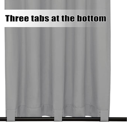 Easy-Going Outdoor Curtains for Patio 2 Panels, 54x84 inch, Light Grey | - Image 4