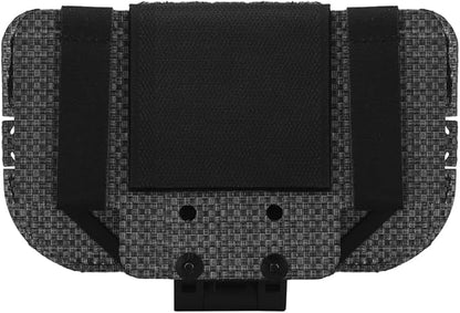 Let Me Be Airsoft Plate Carrier Molle Phone Carrier Outdoor Lightweight Navigation Board，Wide Angle Foldable Phone Holder Chest Rig Hovering Mount Tactical Vest Accessory (Black)