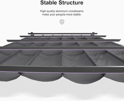 PURPLE LEAF Outdoor Aluminum Pergola 10'x13' - Image 5