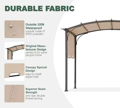 85" x 208" Universal Pergola Replacement Canopy Cover | Waterproof Shade Top - Image 5