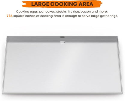 Stanbroil Stainless Steel Griddle Replacement Top for Royal Gourmet GB4000 GB4002 36" 4-Burner Gas Grill, Flat Top Griddle for Royal Gourmet Grill