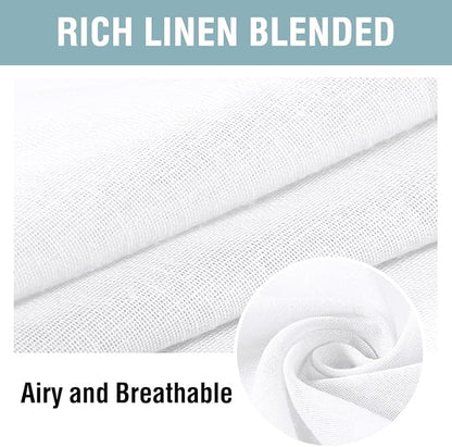 H.VERSAILTEX Outdoor Linen Sheer Curtains - Image 4
