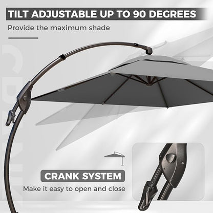 Grand patio 10x13 FT Large Cantilever Umbrella - Image 5
