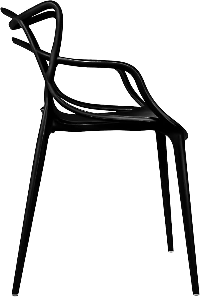 2xhome Modern Dining Chair | Stackable Indoor or Outdoor Entangled Side Chair | - Image 6