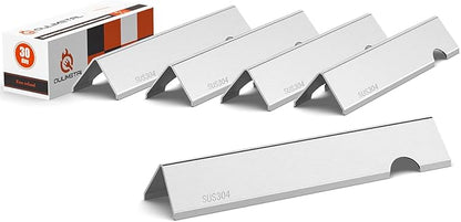 QuliMetal SUS304 Flavorizer Bars for Weber Genesis II/LX 300 Series, Genesis II E-310, II E-330, II E-335, II S-335, II LX S/E-340 (2017 and Newer) Gas Grills, Heat Plates Replacements for 66032/66795