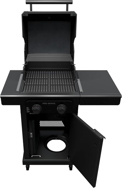Charbroil Pro Series with Amplifire Infrared Technology 2-Burner Propane Gas Grill and Griddle Cabinet, Black - 463676724