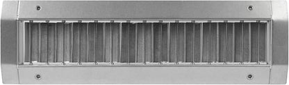 Repa Market 13" x 3" Inch Air Exhaust Grille for Round Ducts - Adjustable Louvre Blade Air Register - Galvanized Air Supply Vent Cover - Side Fit Round Surface Canal Ducting from 6.30" to 15.74"