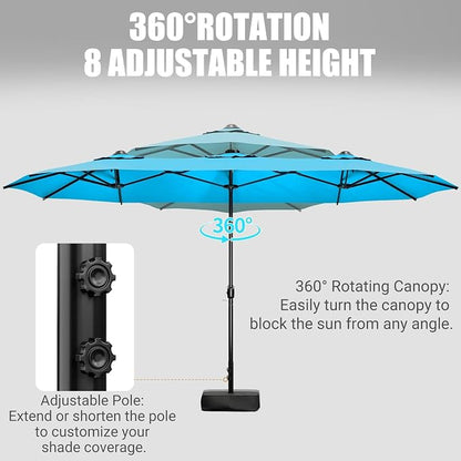15FT Double-Sided Patio Umbrella - Image 3